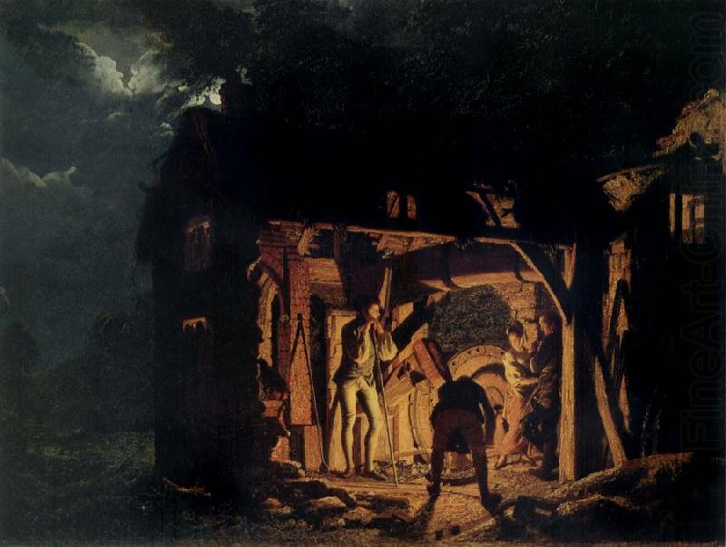 The Blacksmith-s shop, Joseph wright of derby